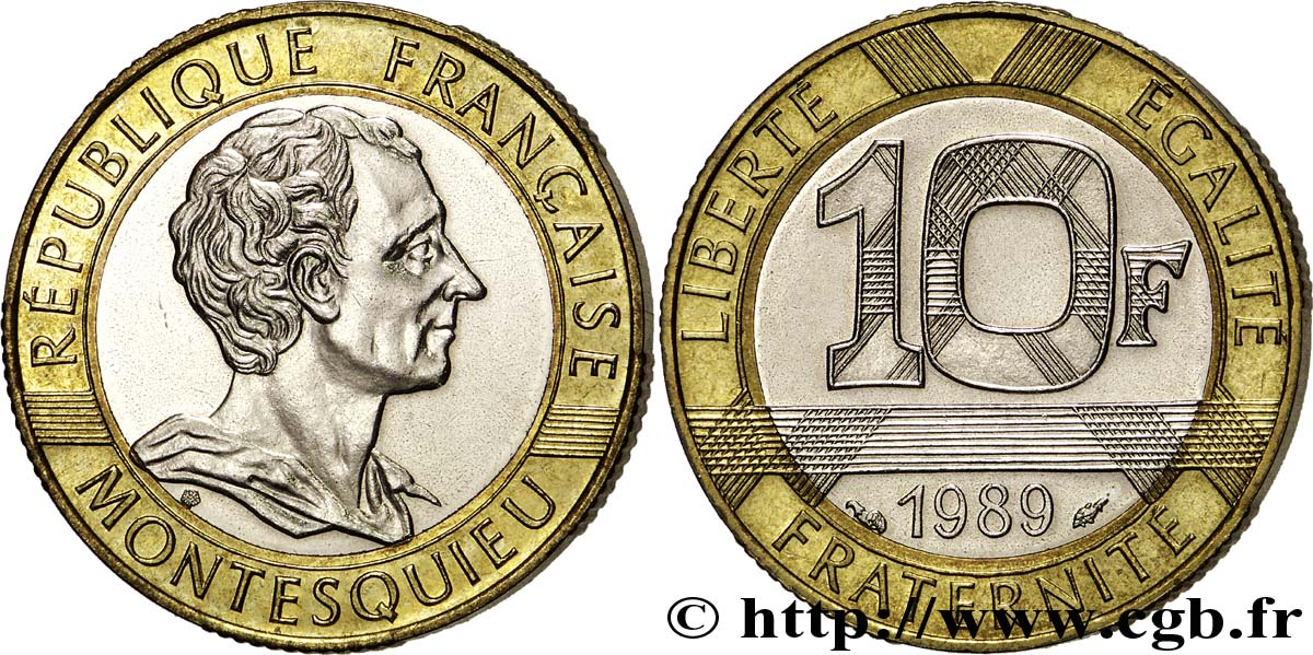 10 francs Montesquieu 1989 Pessac F.376/2 MS 