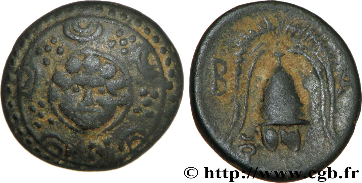 MACEDONIA - MACEDONIAN KINGDOM - INTERREGNUM Demi-unité, (PB, Æ 17) XF