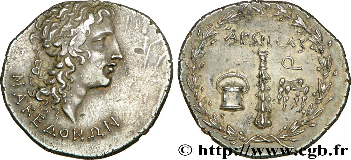 MACEDONIA - PROVINCIA DE MACEDONIA - TESSALONICA Tétradrachme stéphanophore MS