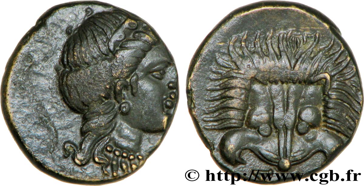 IONIEN - IONISCHE INSELN - SAMOS Bronze, (PB, Æ 14) fVZ/VZ