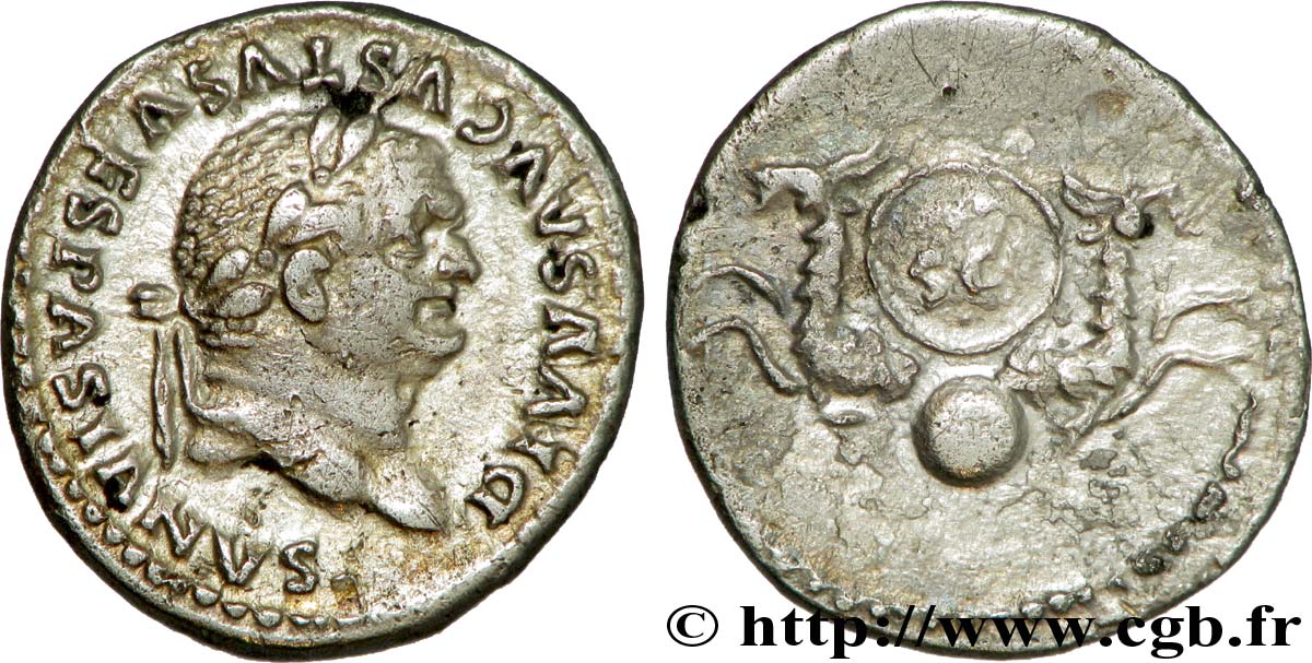 DIVUS VESPASIAN Denier AU