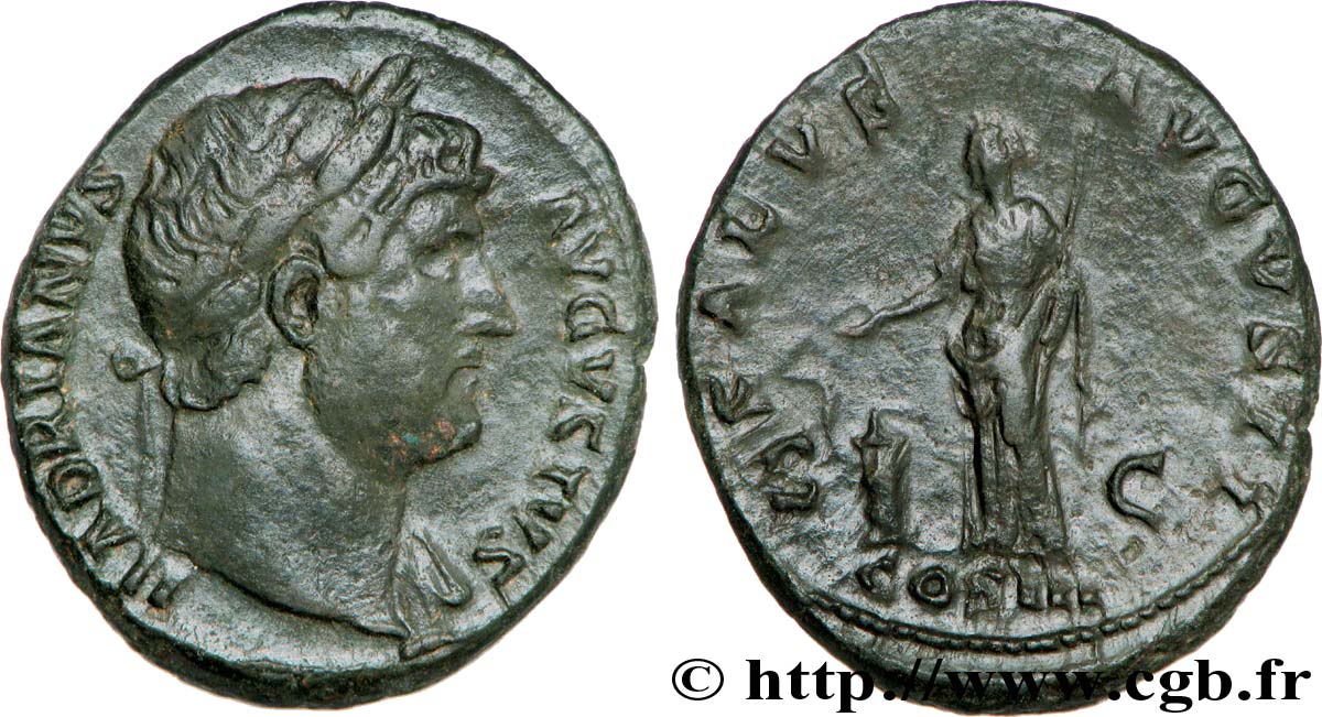 HADRIAN As, (MB, Æ 28) XF