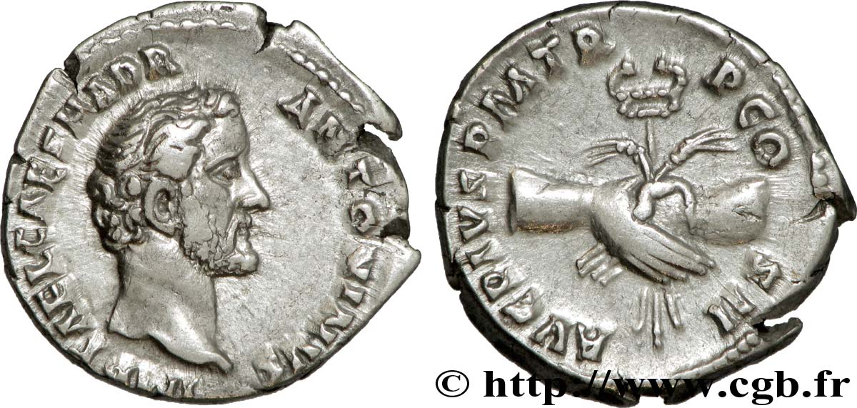 ANTONINUS PIUS Denier fVZ/VZ