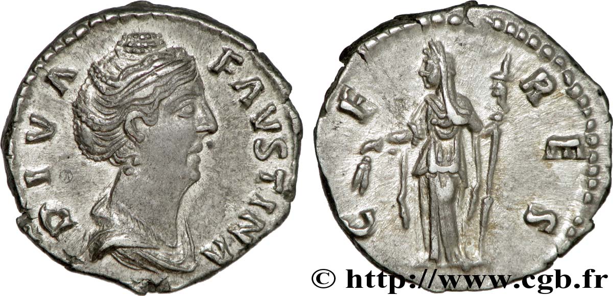 FAUSTINA MAJOR Denier AU