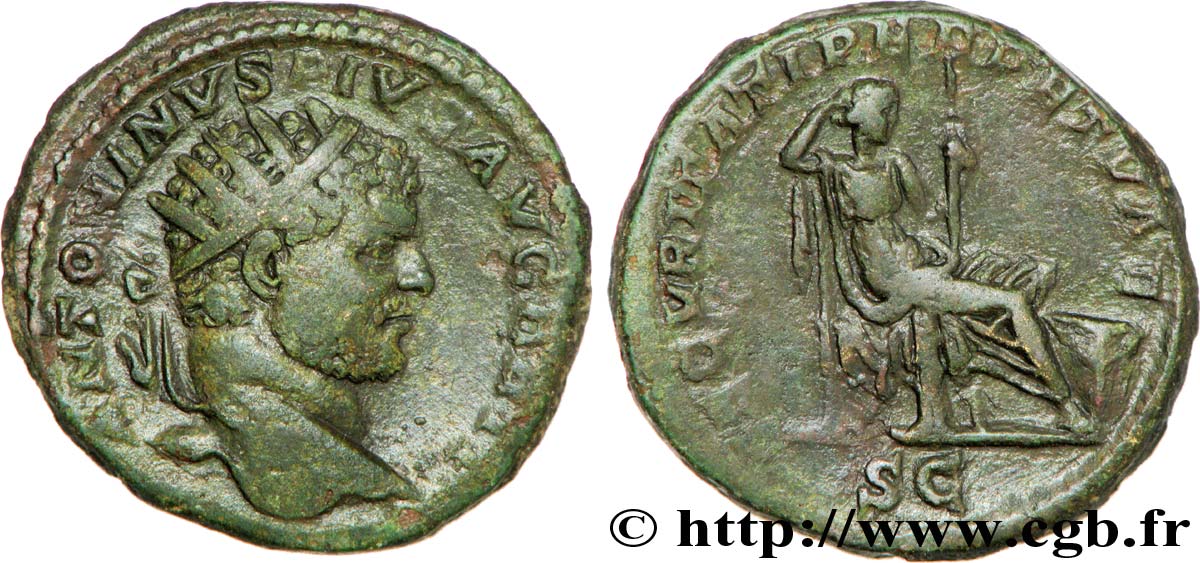 CARACALLA Dupondius XF