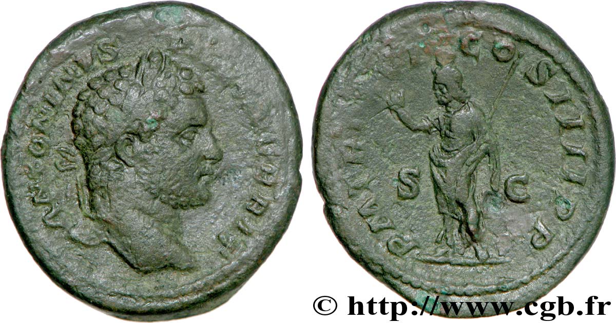 CARACALLA As, (MB, Æ 28) BC+