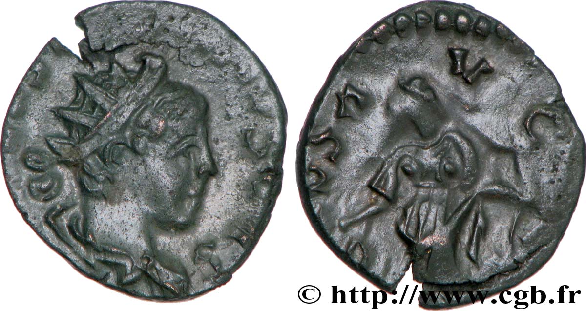 TÉTRICUS II Antoninien, minimi (imitation) SUP