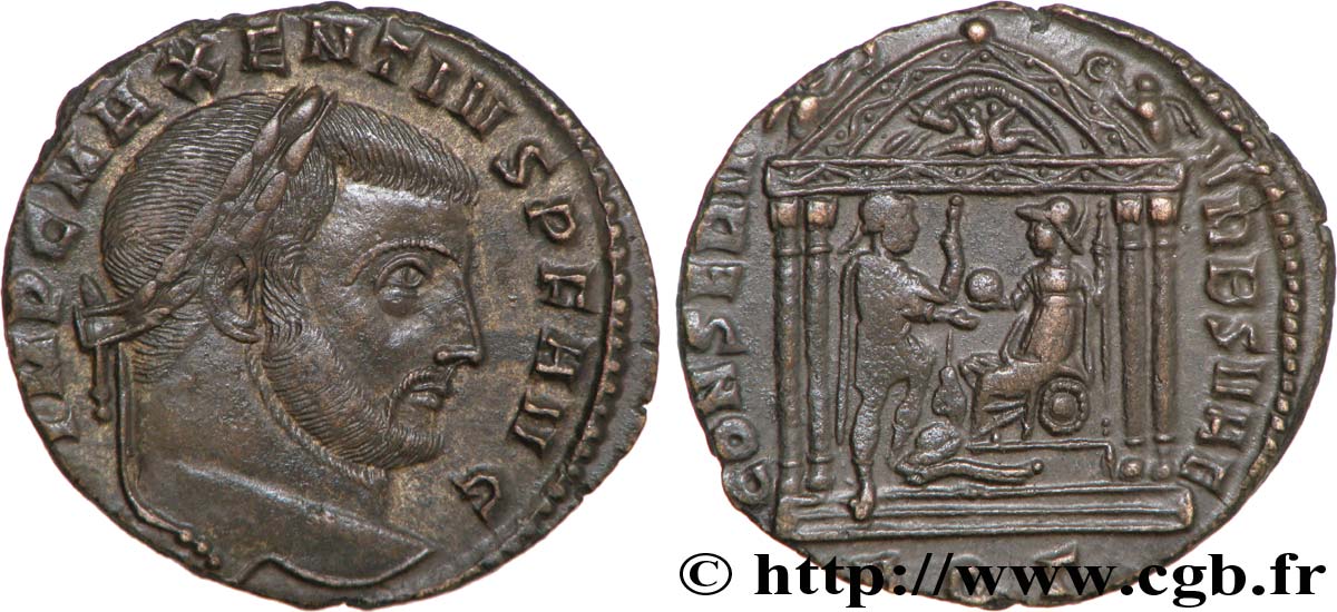 MAXENTIUS Follis ou nummus VZ