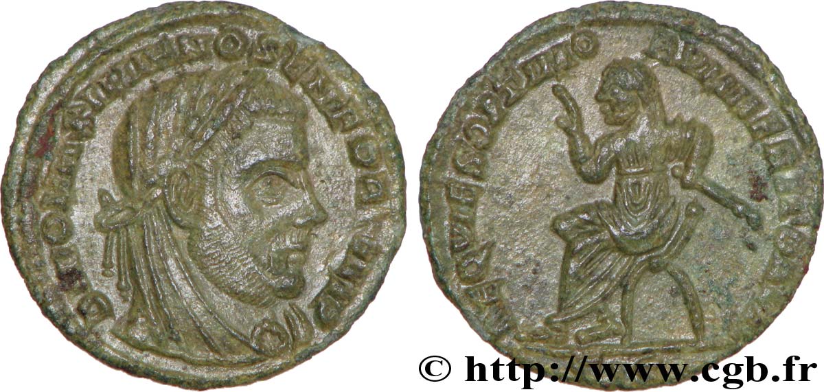 MASSIMIANO ERCOLE Demi-follis ou demi-nummus AU