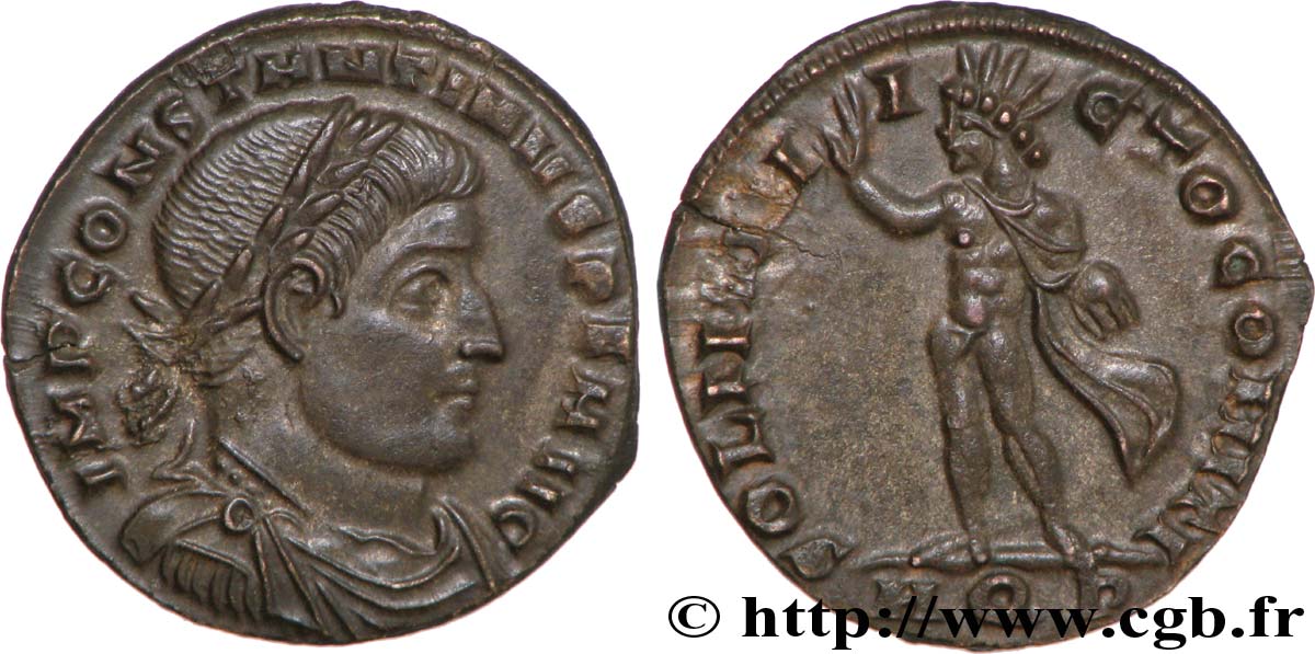 CONSTANTINO I EL MAGNO Follis ou nummus SC