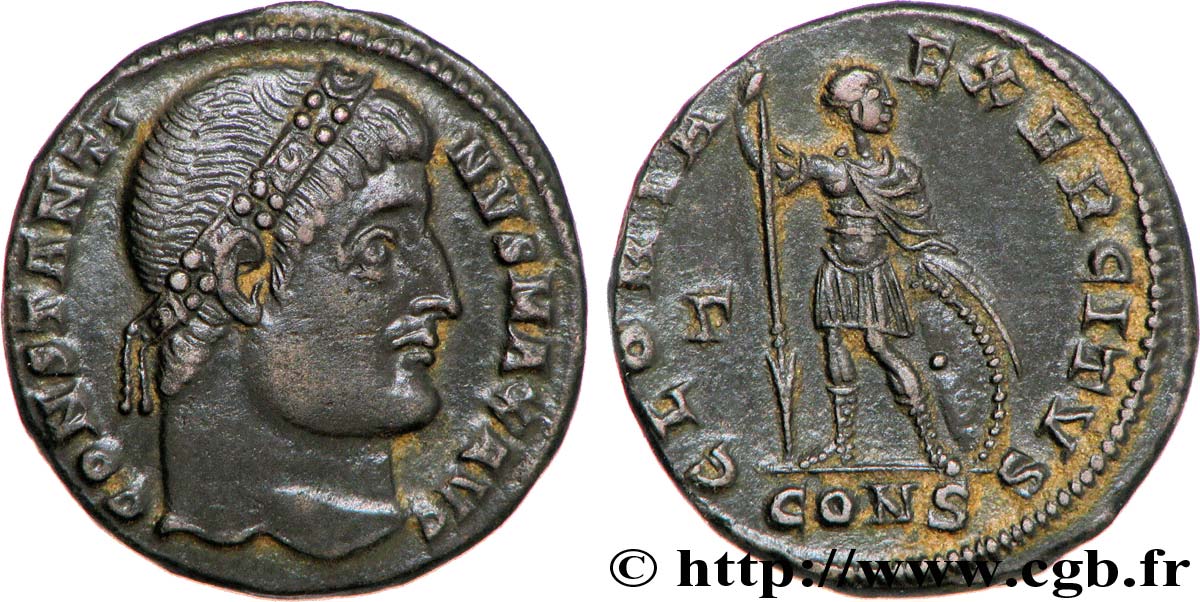 CONSTANTINE I THE GREAT Centenionalis ou nummus AU