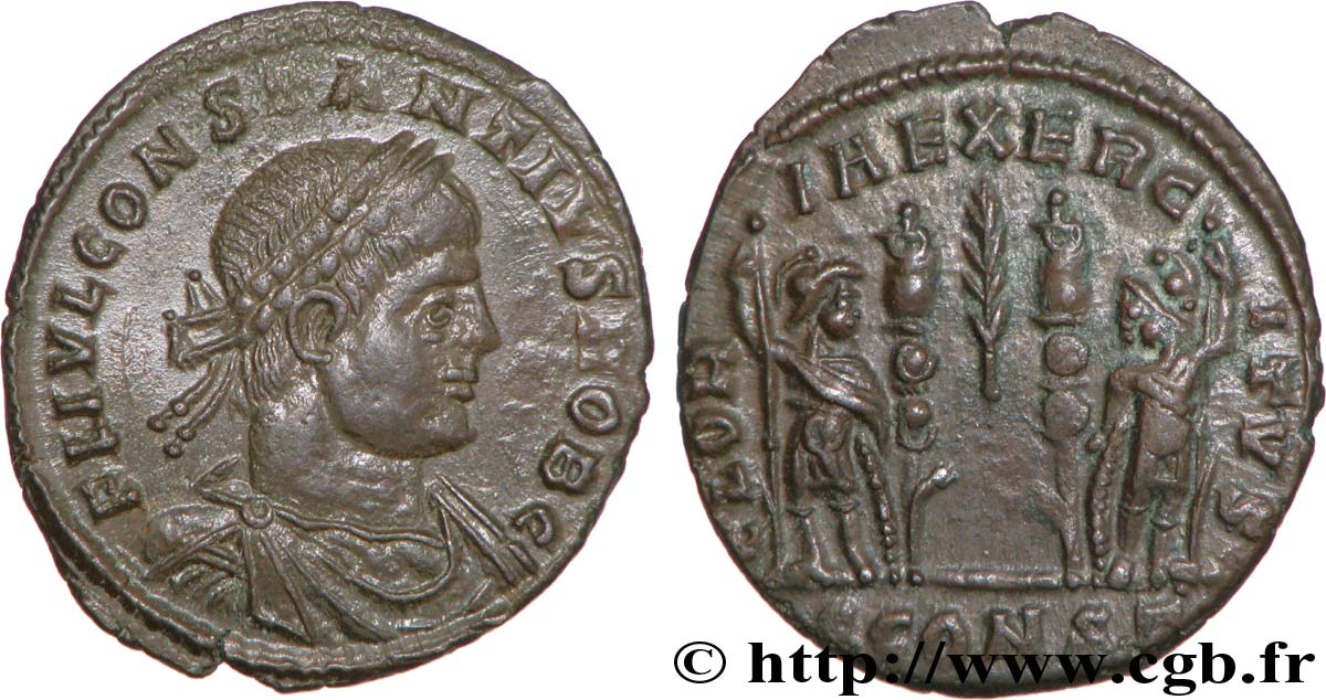 CONSTANCE II Centenionalis ou nummus SUP