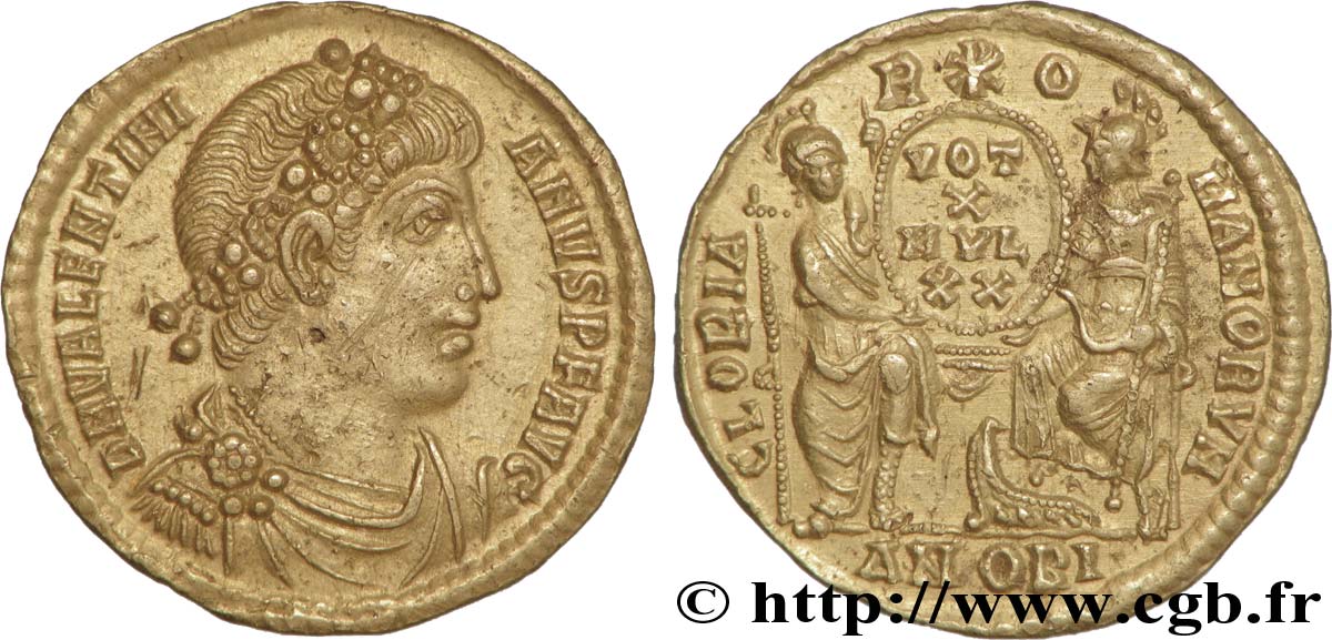 VALENTINIANO I Solidus AU/MS