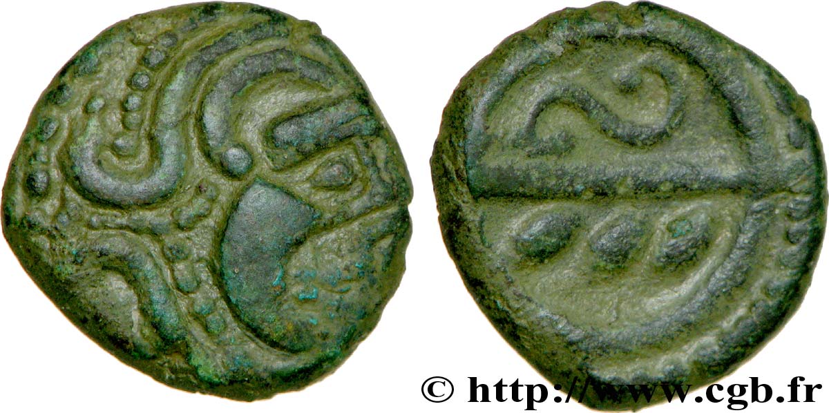 GALLIA - CALETI (Regione di Pays de Caux) Bronze à l esse et aux chevrons XF