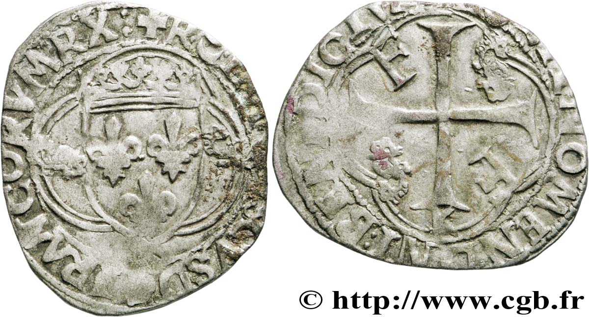 FRANCOIS I Douzain aux salamandres, 1er type 24/02/1540 Bordeaux VF