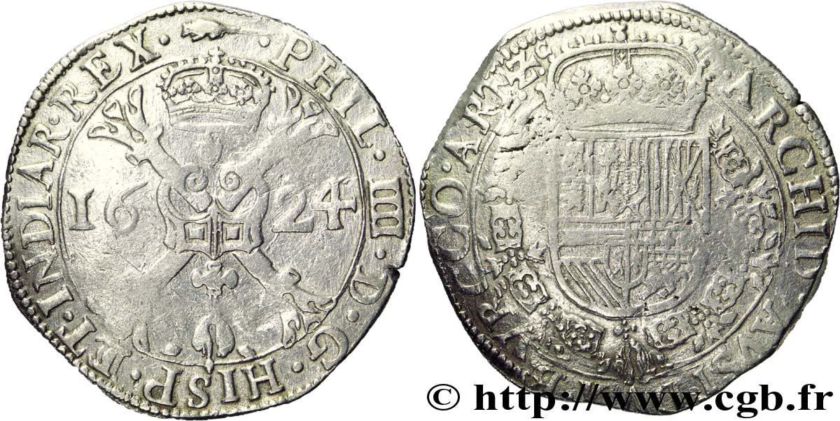 SPANISH LOW COUNTRIES - COUNTY OF ARTOIS - PHILIPPE IV OF SPAIN Patagon XF