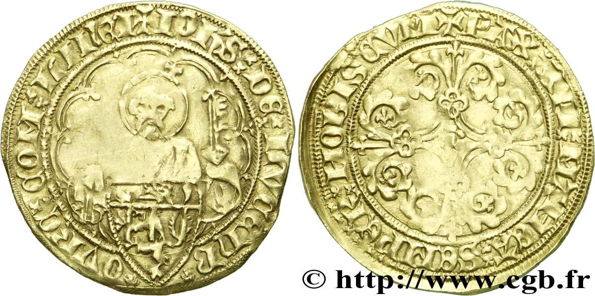 PRINCIPALITY OF LIGNY - JOHN III OF LUXEMBOURG Pieter d or ou gouden peter ou piètre d or XF