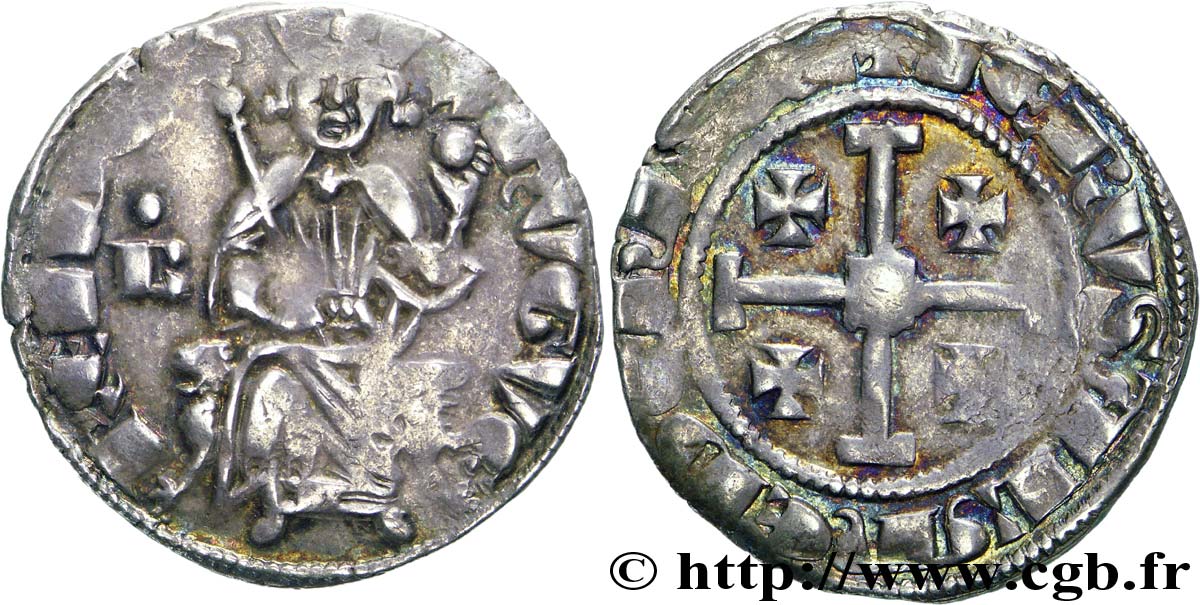 KINGDOM OF CYPRUS - HUGUES IV OF LUSIGNAN Gros n.d. Paphos ? BC+