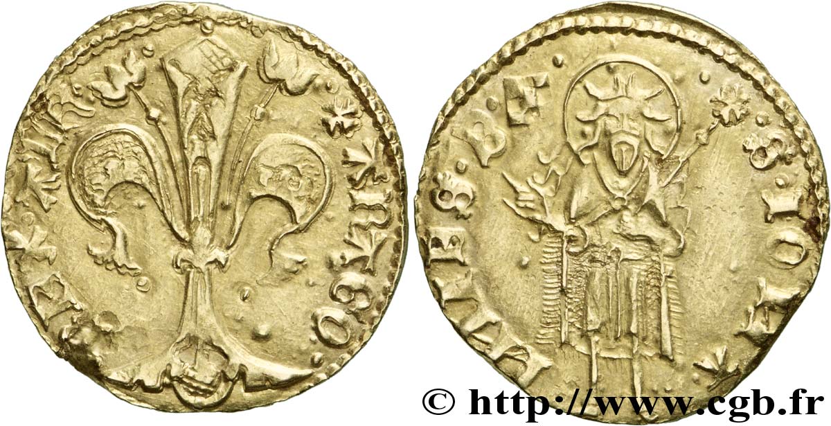 SPAIN - COUNTY OF BARCELONE - ALPHONSE IV Florin d’or n.d. Barcelone XF