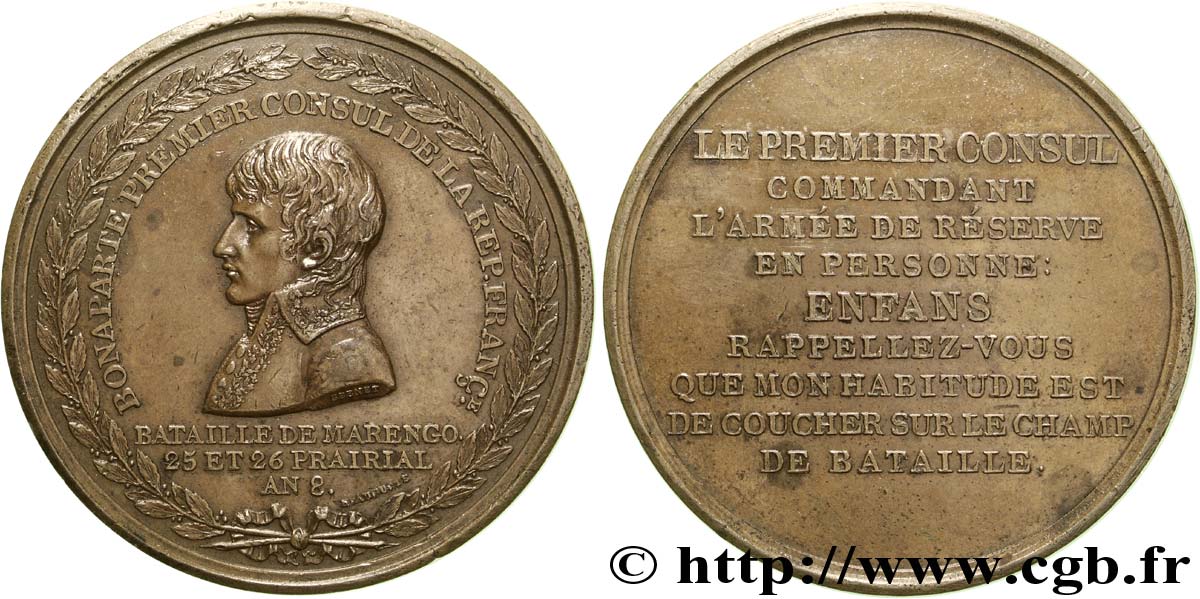 CONSOLATO Médaille BR 50, bataille de Marengo XF