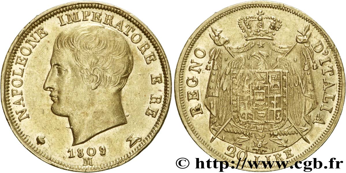 20 lire or 1809 Milan VG.1333  SS 