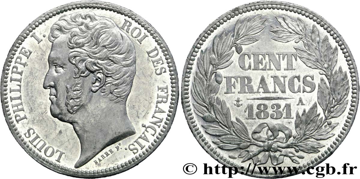 Essai de 100 francs par Barre 1831 Paris Maz.1054  VZ 