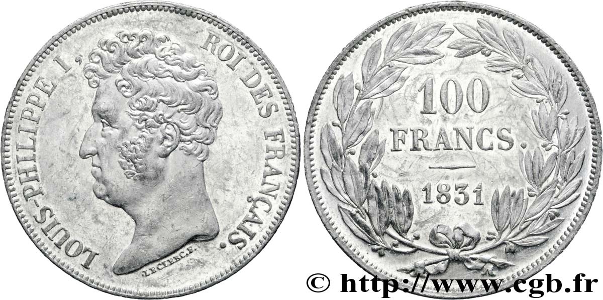 Essai de 100 francs par Leclerc 1831  Maz.1060  EBC 