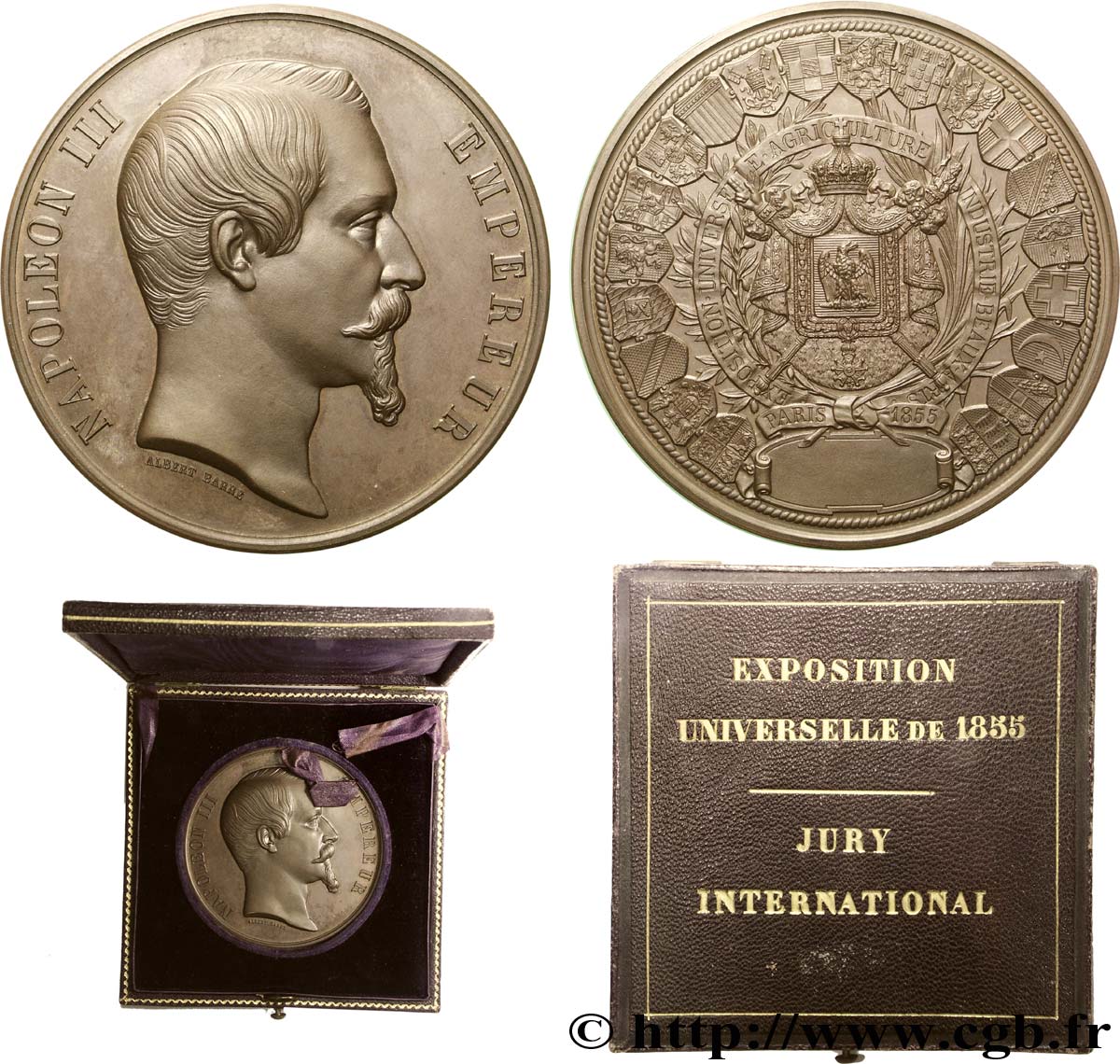 SECOND EMPIRE Médaille BR 59, Exposition Universelle de Paris SUP