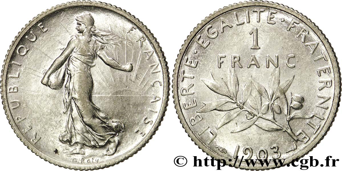 1 franc Semeuse 1903 Paris F.217/8 SPL 