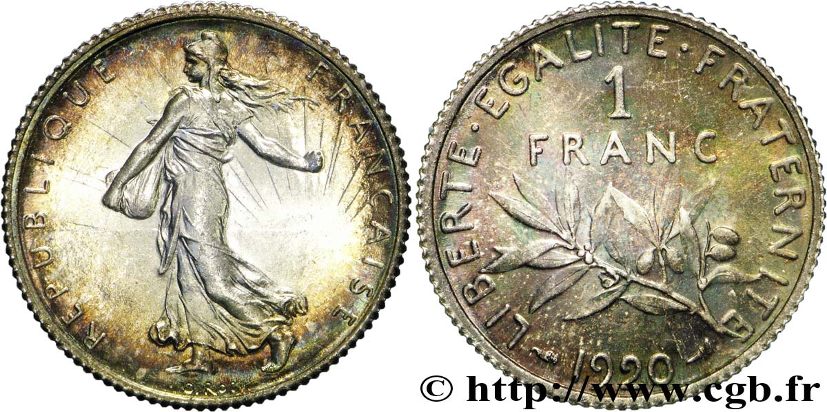1 franc Semeuse 1920 Paris F.217/26 MS 