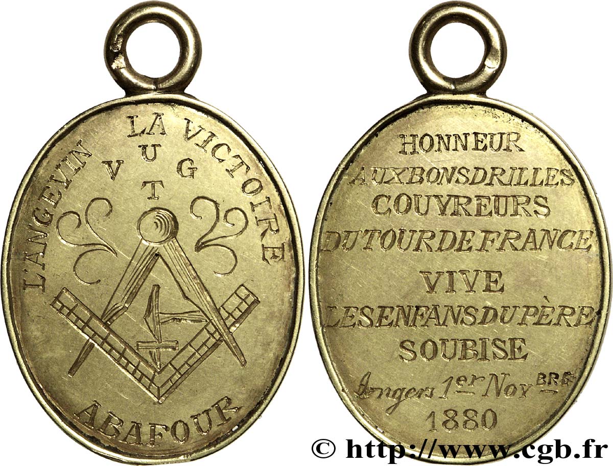 TERZA REPUBBLICA FRANCESE Médaille OR 24, Tour de France BB