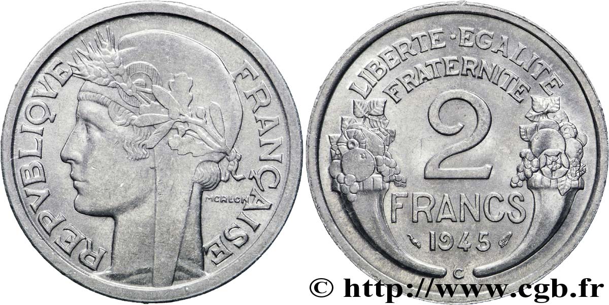 2 francs Morlon 1945 Castelsarrasin F.269/7 VZ 