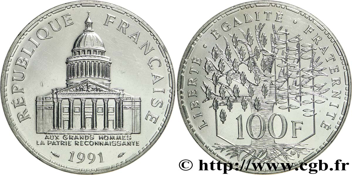 100 francs Panthéon 1991 Pessac F.451/11 AU 