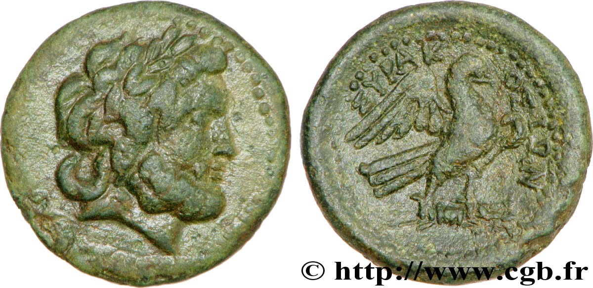 SICILIA - SIRACUSA Unité de bronze, (PB, Æ 21) q.SPL