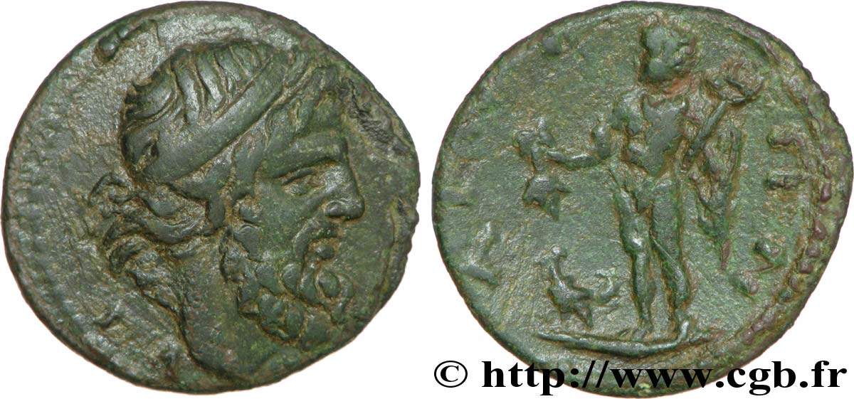 THRACE - AINOS Bronze, (MB, Æ 22) XF
