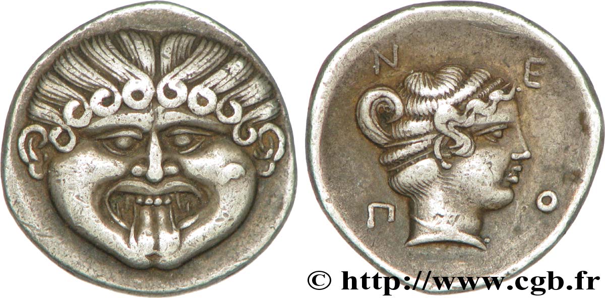 MACEDONIA - NEAPOLIS Hemidrachme AU