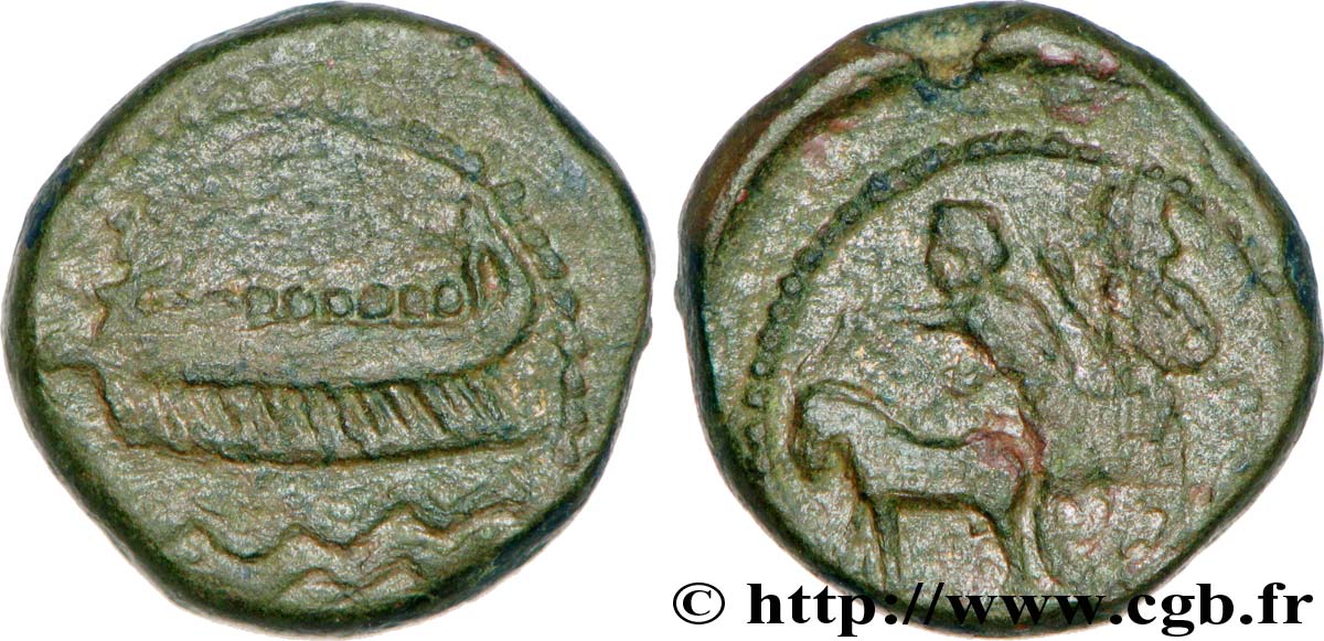 PHOENICIA - SIDON Bronze (PB, Æ 17) XF