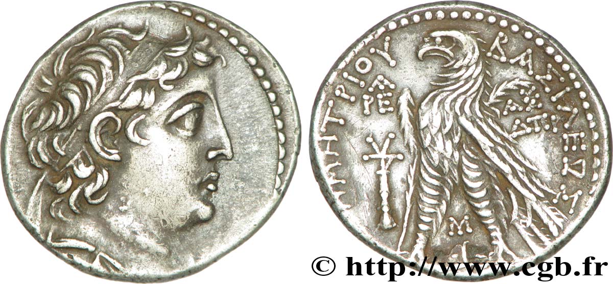 SIRIA - REINO DE SIRIA - DEMETRIOS II NICATOR Tétradrachme EBC