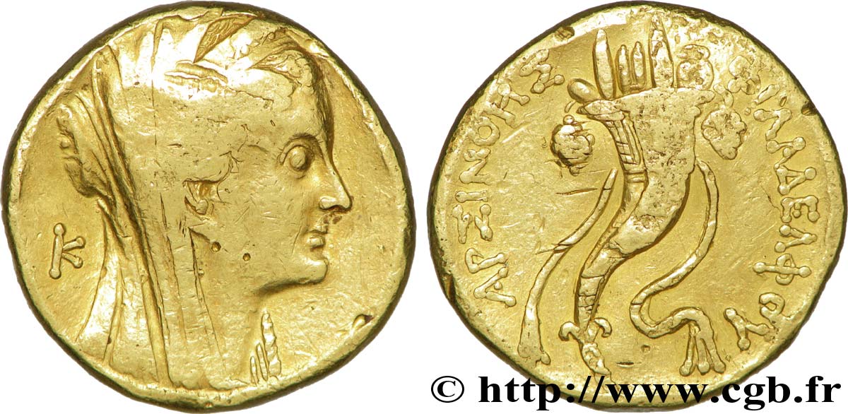 ÄGYPTEN -PTOLEMÄISCHES KÖNIGREICH ÄGYPTEN - PTOLEMAIOS VI PHILOMETOR Octodrachme d’or (mnaieon) fSS