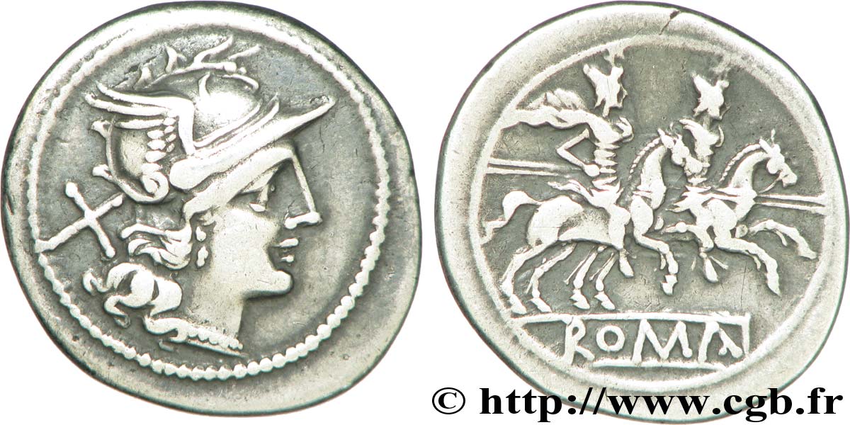 ROMAN REPUBLIC - ANONYMOUS Denier XF