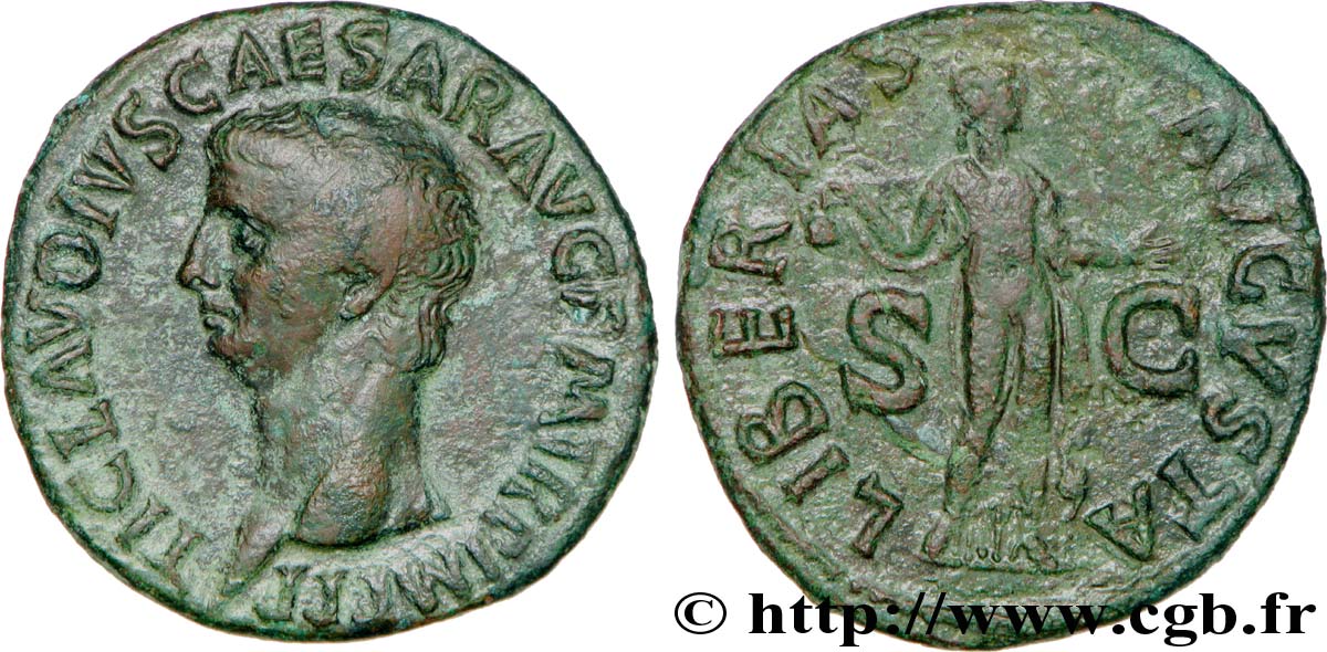 CLAUDIUS As, (MB, Æ 28) AU