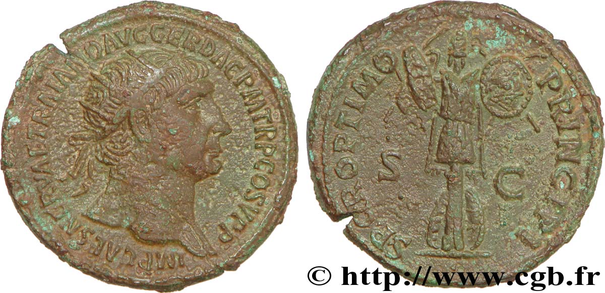 TRAJAN Dupondius, (MB, Æ 29) TTB