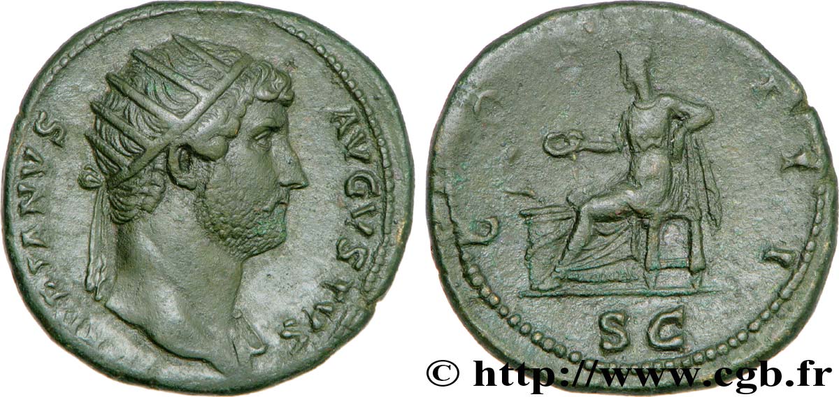 ADRIANO Dupondius, (MB, Æ 27) q.SPL