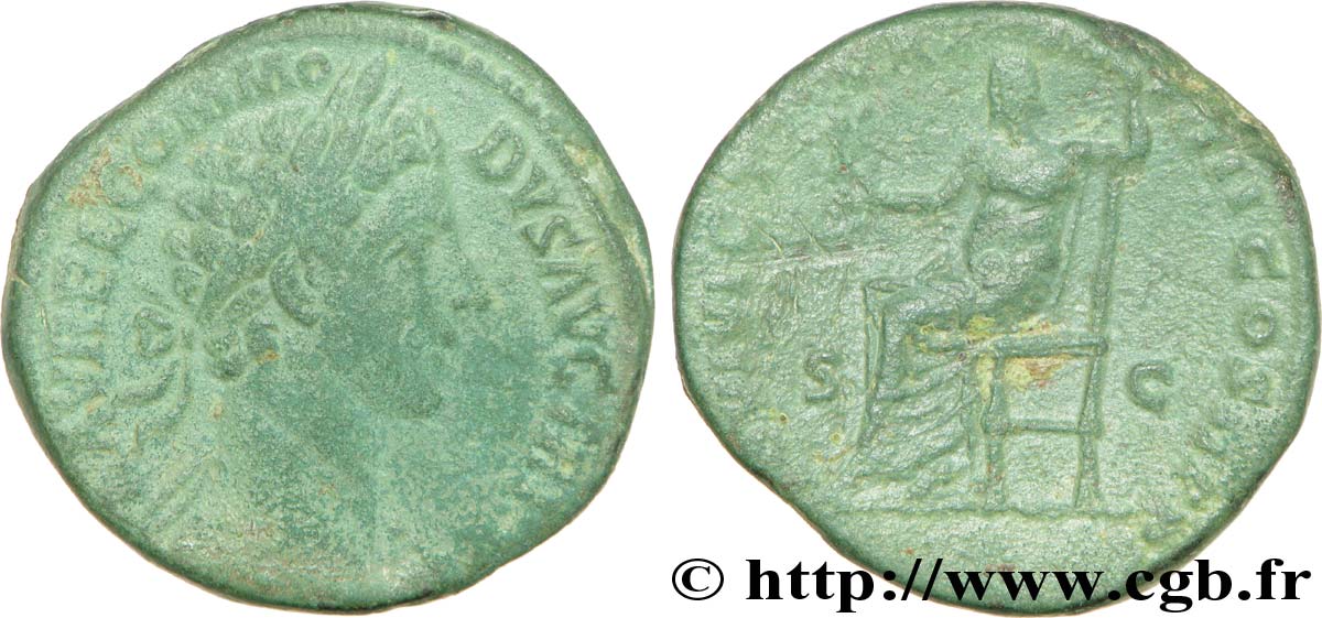 COMMODUS Sesterce, (GB, Æ 29) VF