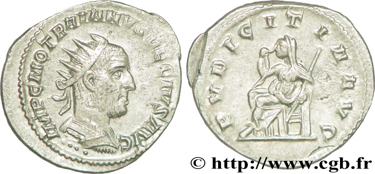 TRAIANO DECIO Antoninien MS