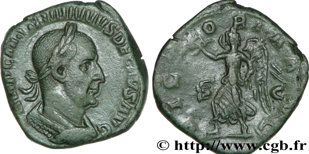 TRAJAN DECIUS Sesterce, (GB, Æ  30) AU/XF