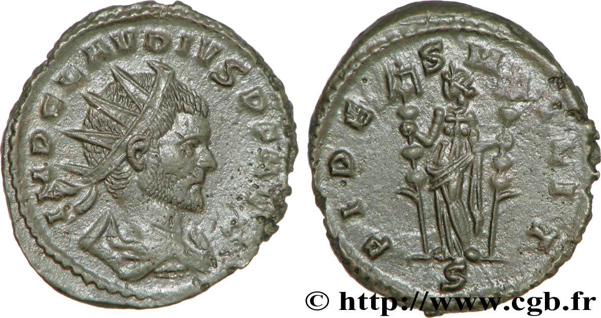 CLAUDIUS II GOTHICUS Antoninien de poids lourd MS
