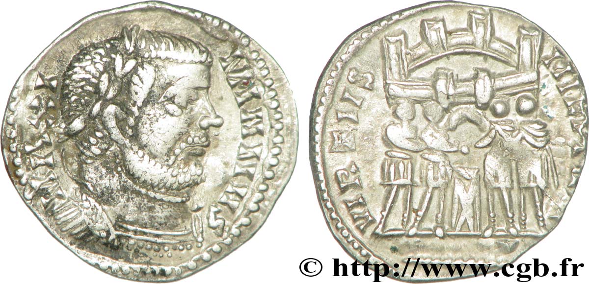 MASSIMIANO ERCOLE Argenteus, imitation XF