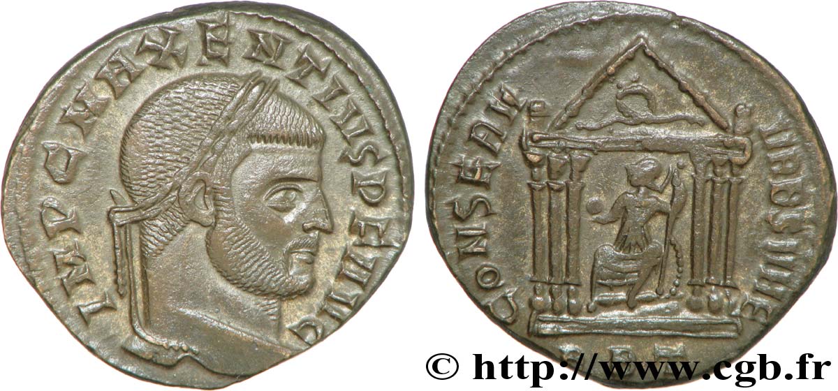 MAXENTIUS Follis ou nummus AU