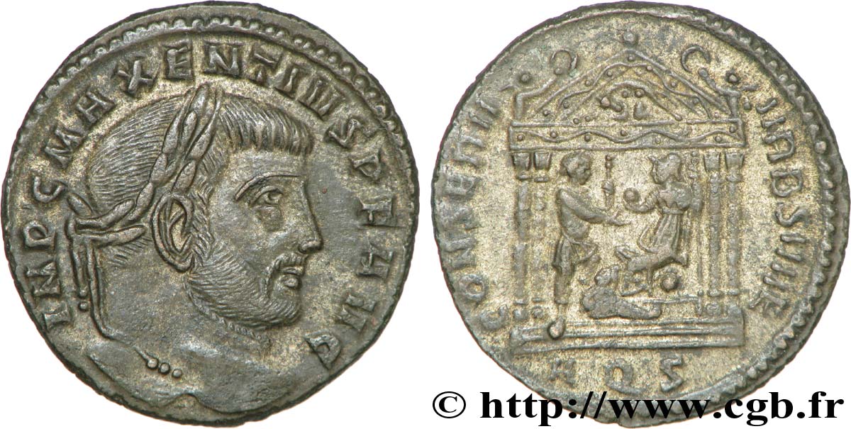 MAXENTIUS Follis ou nummus VZ